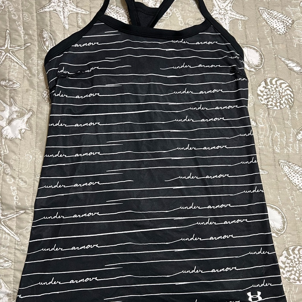 Under Armour Black and White Tank Top